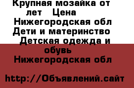 Крупная мозайка от 3 лет › Цена ­ 250 - Нижегородская обл. Дети и материнство » Детская одежда и обувь   . Нижегородская обл.